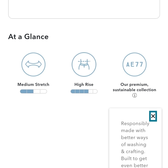 American Eagle Outfitters Dark Blue High Rise Jeans - Picture 7 of 9